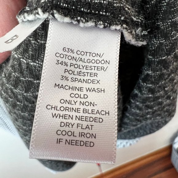 LOFT Sleeveless Fit and Flare Chevron Dress | Petite - Picture 5 of 10